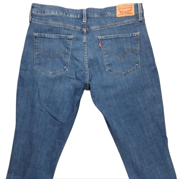 Levi's 311 Shaping Skinny Ankle Crop Blue Jeans SZ 31 - Picture 11 of 13